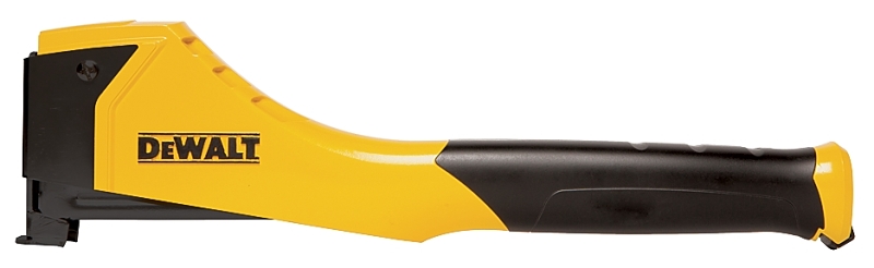 DEWALT DWHTHT450 Hammer Tacker, 150 Magazine, T50 Staple, 27/64 in W Crown, 1/2 to 9/16 in L Leg, Black/Orange