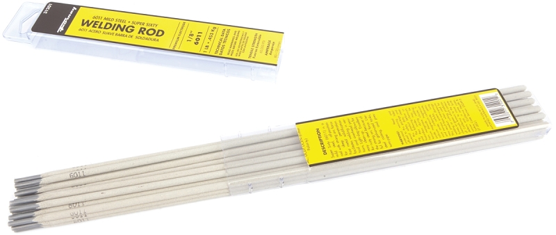 Forney 31201 Stick Electrode, 1/8 in Dia, 14 in L, Steel