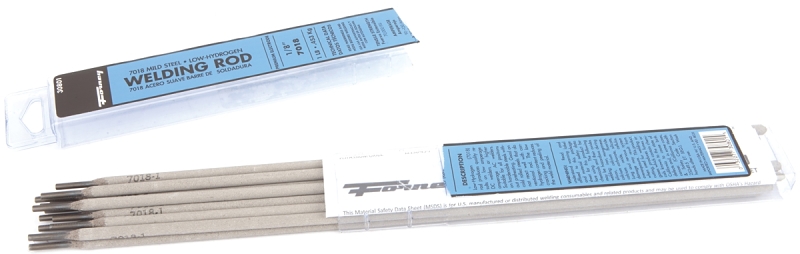 Forney 30801 Stick Electrode, 1/8 in Dia, 14 in L, Steel
