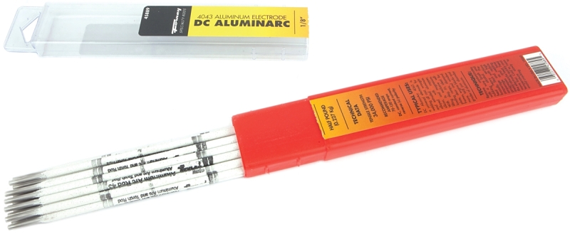 Forney 45889 Stick Electrode, 1/8 in Dia, 14 in L, Aluminum