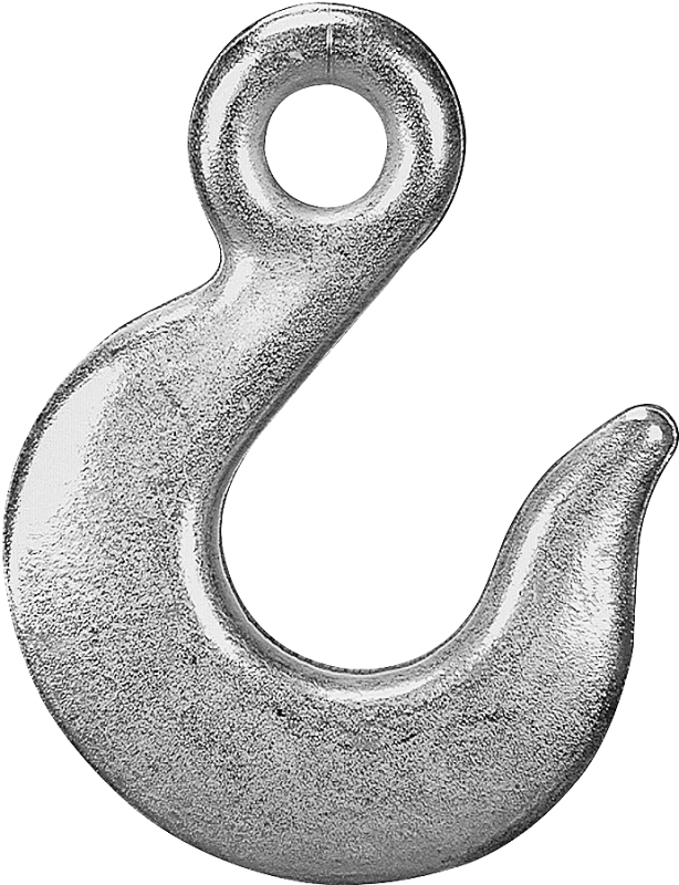 Campbell T9100424 Eye Slip Hook, 1/4 in, 1300 lb Working Load, 43 Grade, Steel, Zinc-Plated