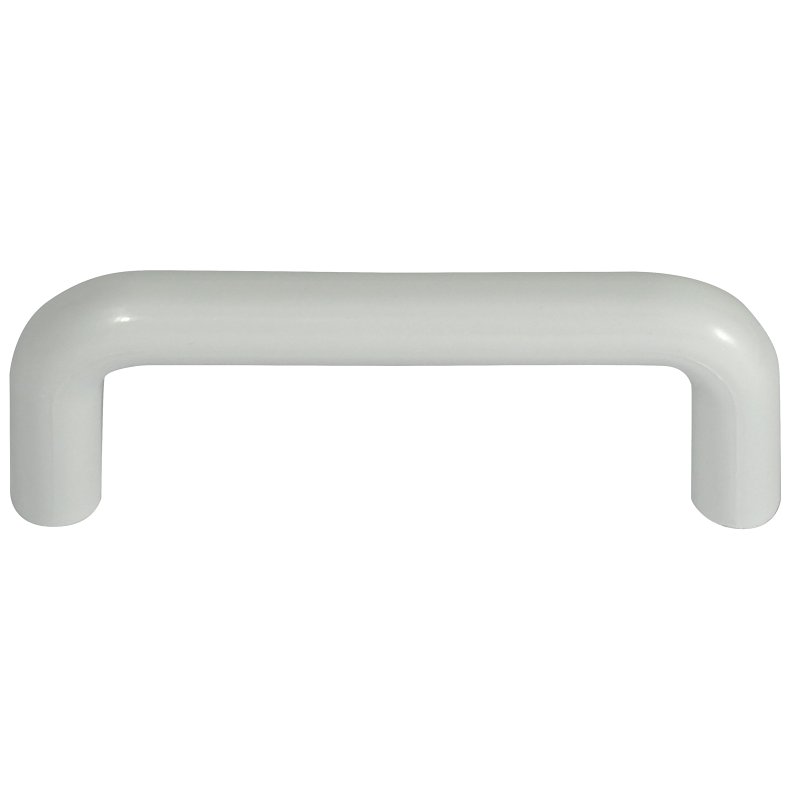 Laurey Plastics Series 34742 Cabinet Pull, 111 mm L Handle, 20 mm H Handle, Plastic, White