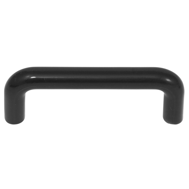 Laurey Plastics Series 34715 Cabinet Pull, 111 mm L Handle, 20 mm H Handle, 0.79 in Projection, Plastic, Black