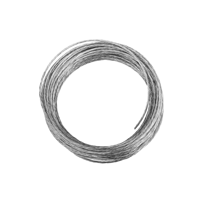 National Hardware V2565 Series N260-307 Light-Duty Braided Wire, 25 ft L, Steel, Galvanized, 20 lb