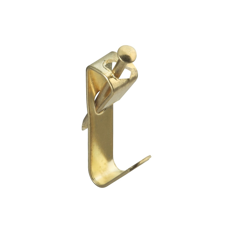 National Hardware V2530 Series N260-026 Picture Hanger, 20 lb, Steel, Brass-Plated