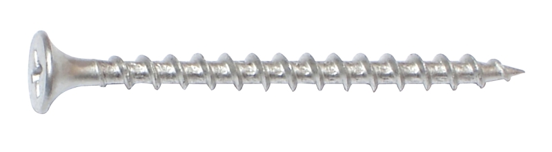 Midwest Fastener BuildRight 07909 Deck Screw, #7 Thread, 2 in L, UNC Thread, Bugle Head, Phillips Drive, Sharp Point