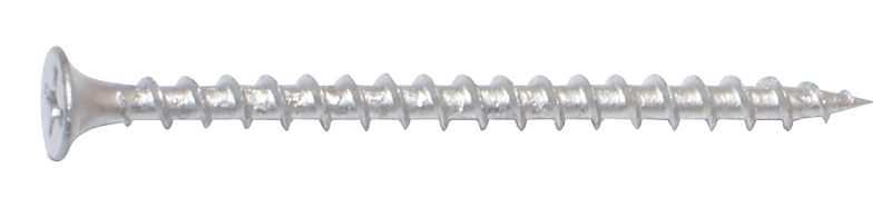 Midwest Fastener 10518 Deck Screw, #7 Thread, 2-1/2 in L, UNC Thread, Bugle Head, Phillips Drive, Sharp Point, Steel, 1