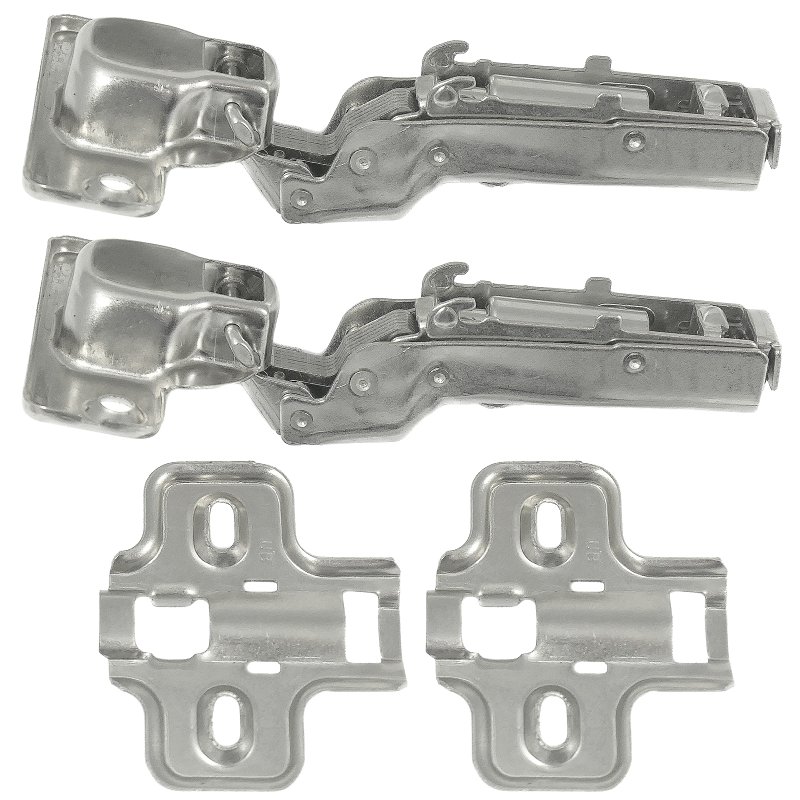 Laurey 10201 Cabinet Hinge, 110 deg Hinge Opening, 1/2 in Overlay, Self Close, Chrome-Plated
