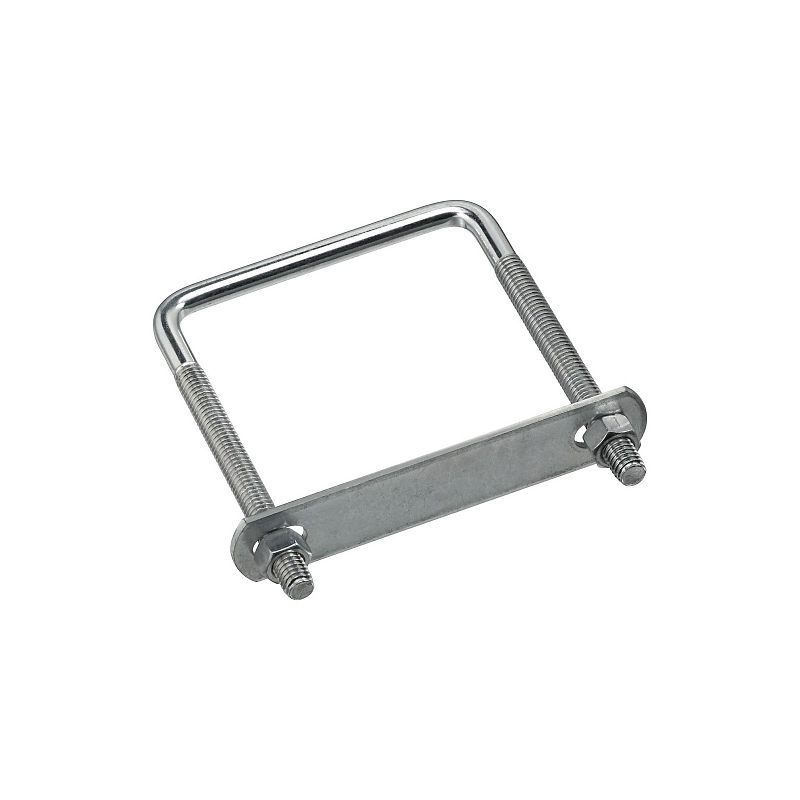 National Hardware N245-001 U-Bolt, 3/8-16 Thread, 3-3/4 in L Thread, Steel, Zinc-Plated
