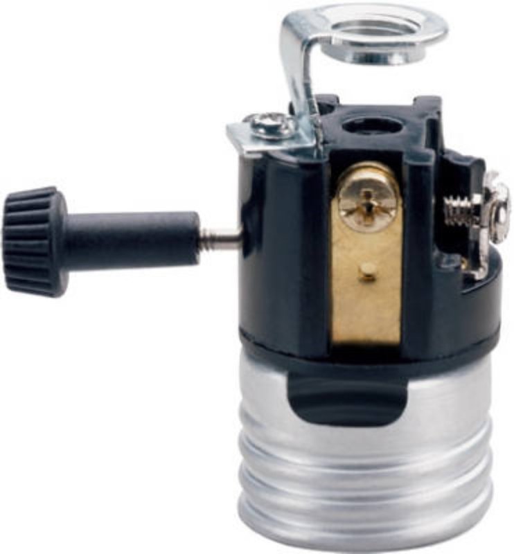 Legrand 7090MH Lamp Holder, 2-1/2 in H Dimensions, 250 V, 250 W, Metal Housing Material