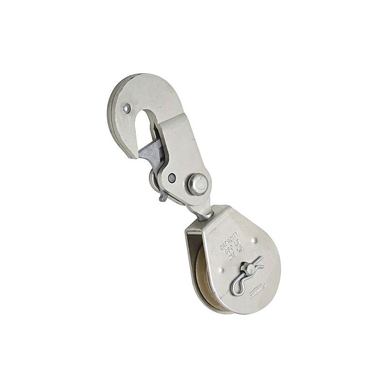National Hardware N233-270 Pulley, 0.39 in Rope, 480 lb Working Load, 2 in Dia Sheave, Zinc-Plated