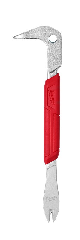 Milwaukee 48-22-9030 Finish Nail Puller, 9 in L, Beveled Tip, Steel, Red/Silver, 2 in W