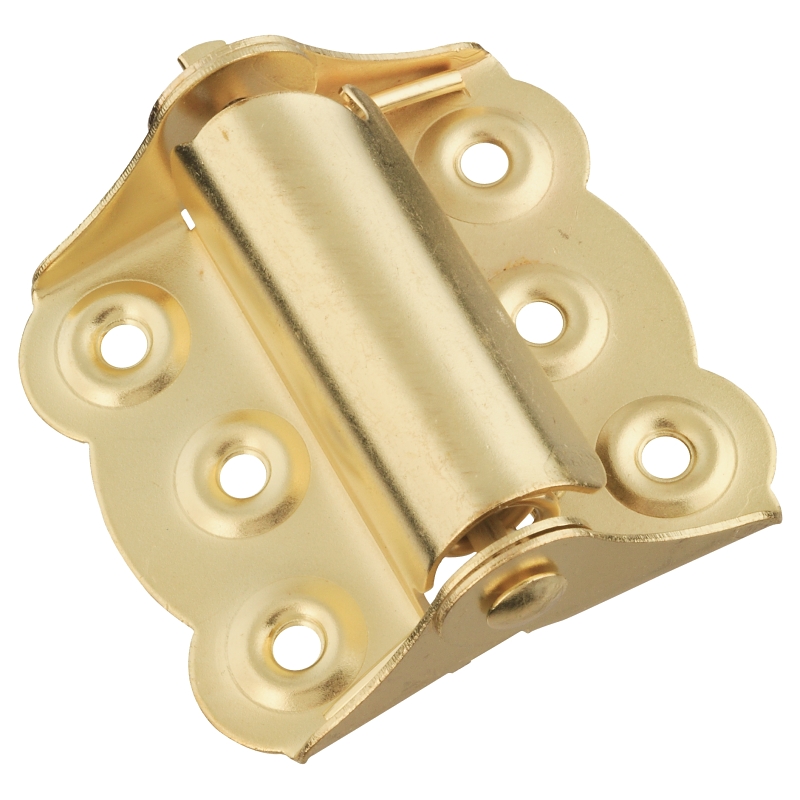 National Hardware N236-034 Spring Hinge, 2-19/32 in W Frame Leaf, 1-15/32 in H Frame Leaf, 1/32 in Thick Frame Leaf