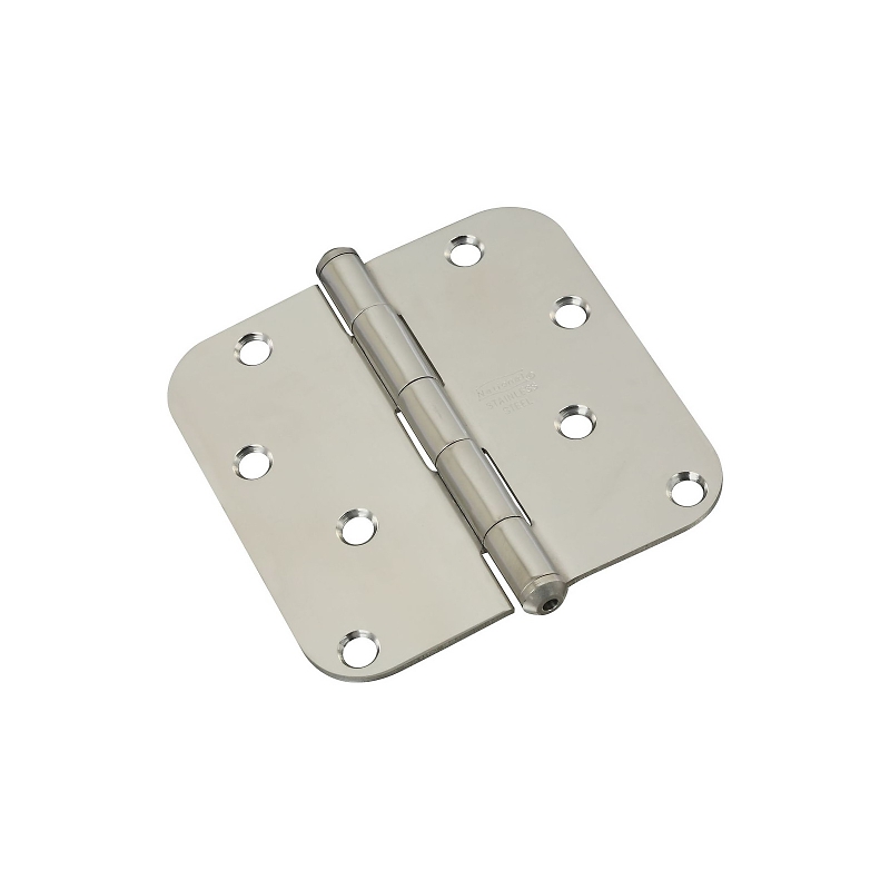 National Hardware N225-979 Door Hinge, 4 in W Frame Leaf, 3.31 in H Frame Leaf, Stainless Steel, Full-Mortise Mounting