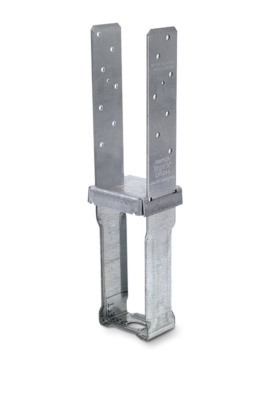Simpson Strong-Tie CBSQ Series CBSQ44-SDS2 Column Base, 4 x 4 in Post, 12 ga Gauge, Steel, Galvanized, Pack of 12