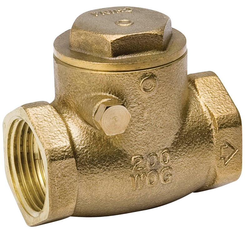 B & K ProLine Series 101-005NL Check Valve, 1 in, FIP, 200 psi Pressure, Brass Body