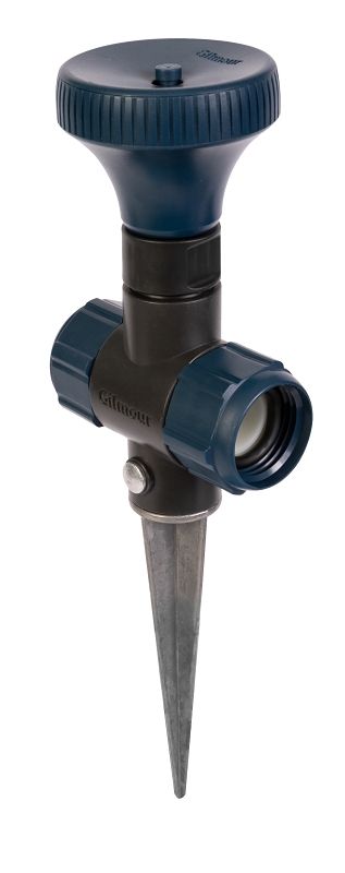 Gilmour 813403-1002 Adjustable Spot Sprinkler with Spike Base, 3/4 in Connection, Female, 1250 ft, Adjustable Nozzle