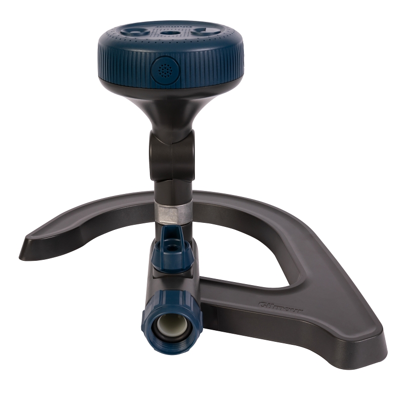 Gilmour Mfg 813483-1002 Pivoting Sprinkler Base with On/Off Switch, 1250 sq-ft, Adjustable Nozzle, Plastic