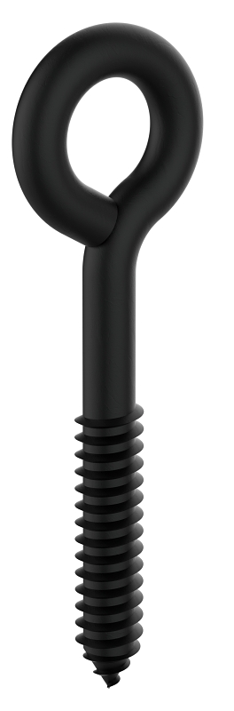 National Hardware N820-103 Lag Screw Eye, 3/8 in Dia Wire, 3/8 in Thread, 2 in L Thread, 4-1/2 in OAL, Steel