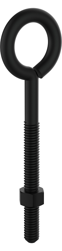 National Hardware N820-098 Eye Bolt, 3/8 in Thread, UNC Thread, 2 in L Thread, 1 in Dia Eye, 160 lb Working Load, Steel