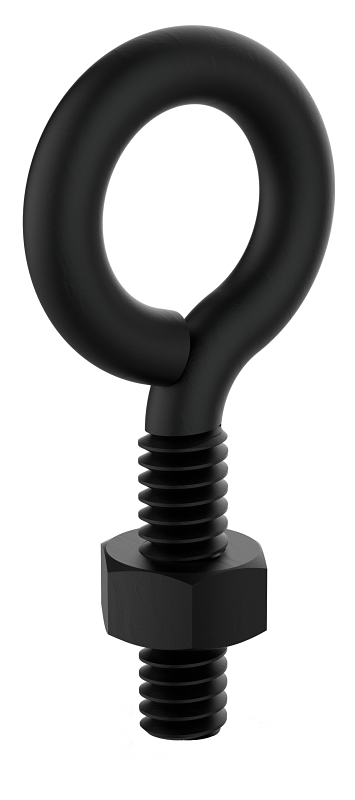 National Hardware N820-095 Eye Bolt, 1/4 in Thread, UNC Thread, 7/8 in L Thread, 9/16 in Dia Eye, 80 lb Working Load