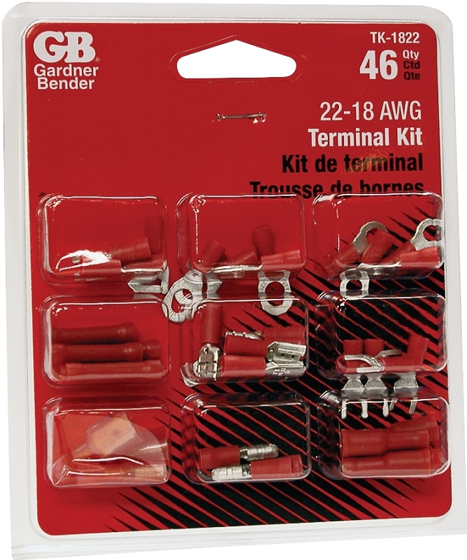Gardner Bender TK-1822 Terminal Lug Kit, 46-Piece