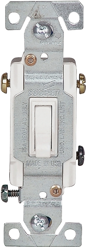 Eaton C1303-7W Switch, 15 A, 120 V, Push-In Terminal, 6-20R, Polycarbonate Housing Material, Gray