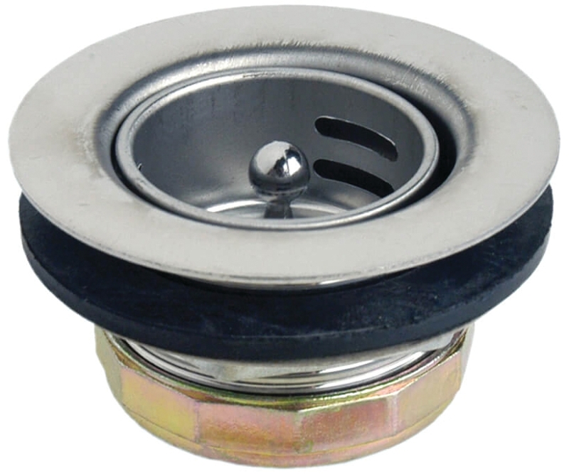 Danco 86805 Duo Basket Strainer Assembly, 2-13/16 in Dia, Stainless Steel, For: 2-13/16 x 1-3/4 in Small Opening Sinks