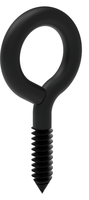 National Hardware N820-085 Screw Eye, #8, 1/32 in Dia Wire, #12-12 Thread, 1/16 in L Thread, 1-5/8 in OAL, Steel