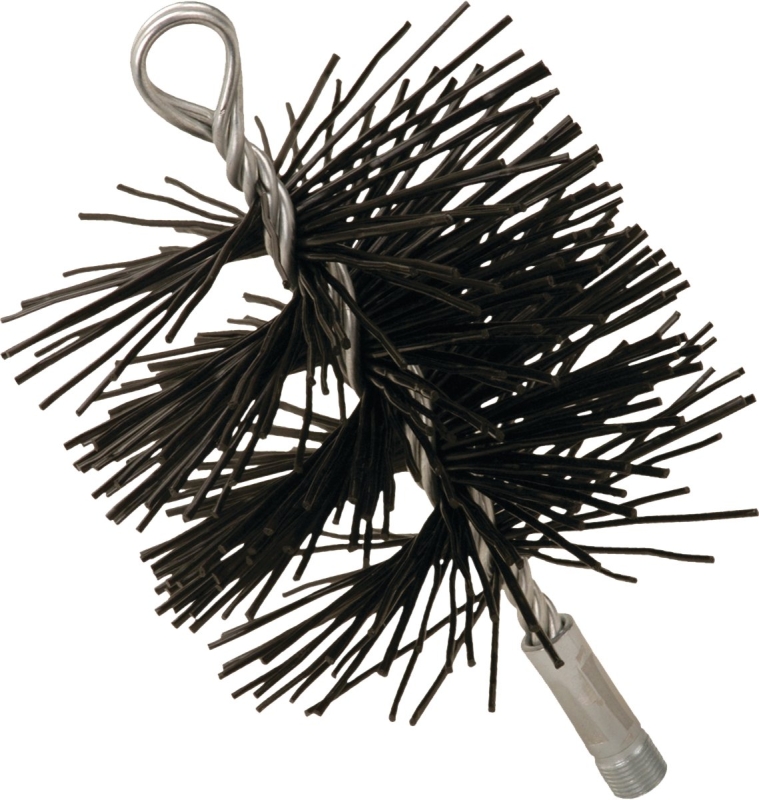 Imperial Polypro Series BR0182 Chimney Brush, 8 in Dia Brush, Polypropylene Trim