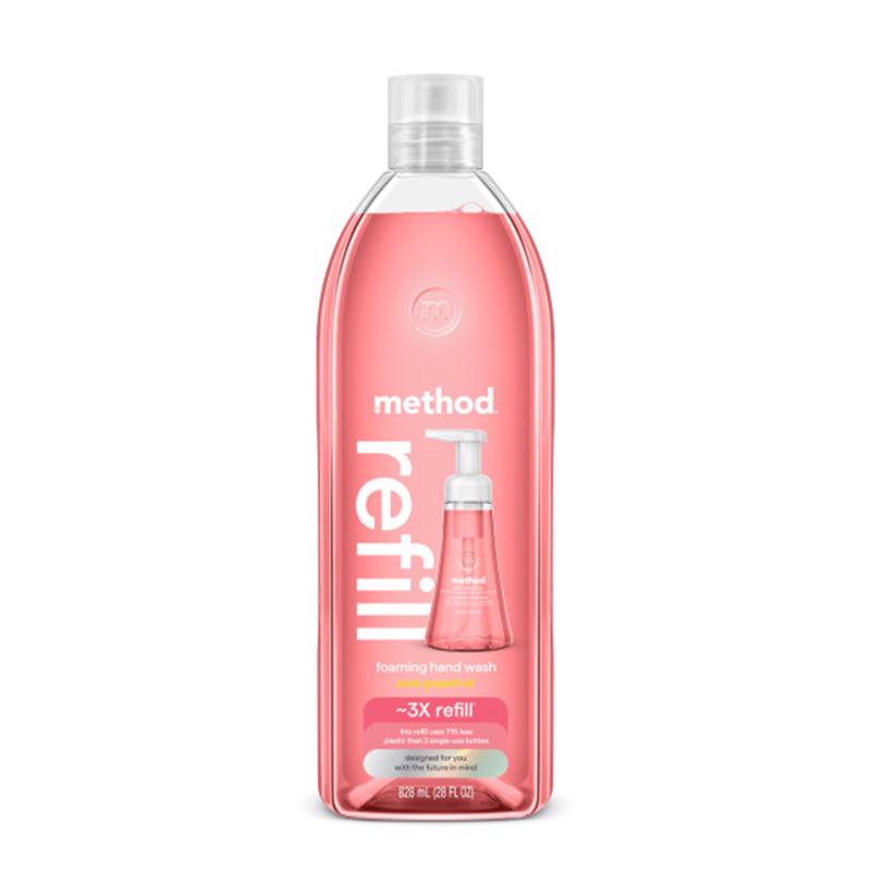 Method Pink Grapefruit Scent Foam Hand Wash 28 oz, Pack of 4