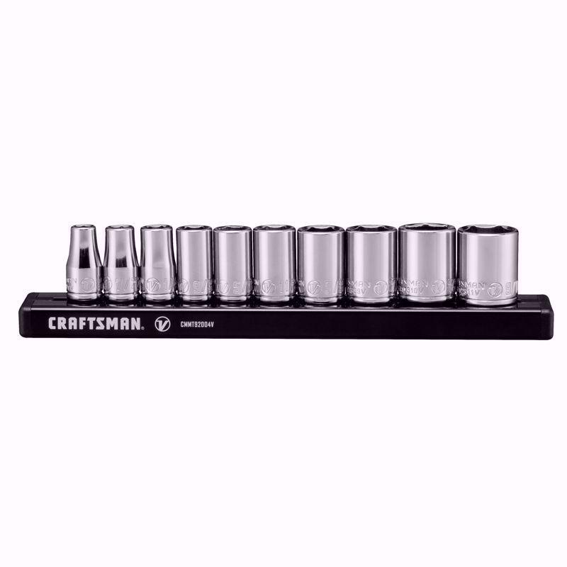 Craftsman V-Series 1/4 in. drive SAE 6 Point Deep Socket Set 10 pc