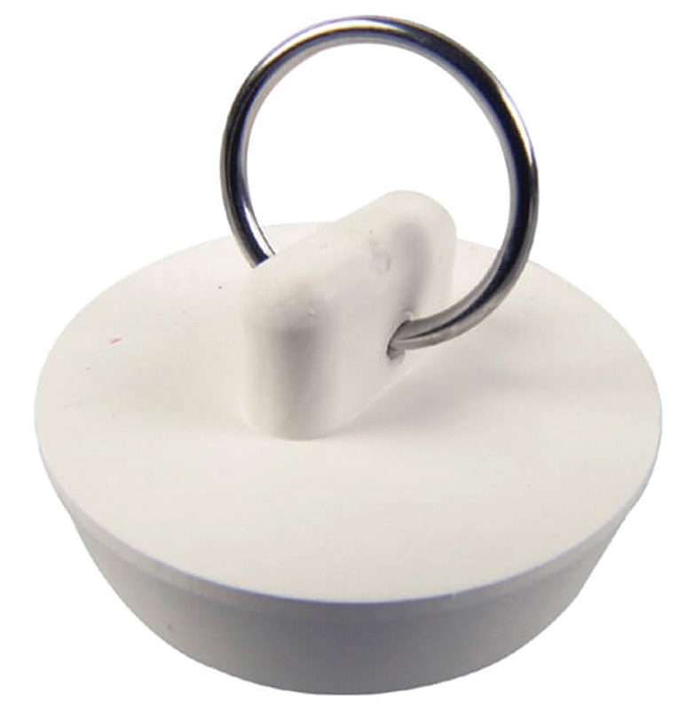 Danco 80226 Drain Stopper, Rubber, White, For: Universal Kitchen and Bathroom Sinks with 1-3/8 in Drain, Pack of 3