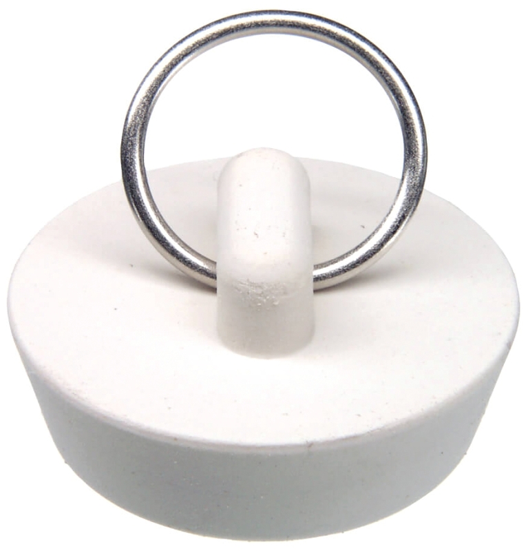 Danco 80225 Drain Stopper, Rubber, White, For: 1-1/4 in Drain, Universal Kitchen or Bathroom Sinks, Pack of 3