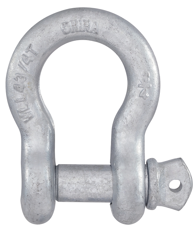 National Hardware N100-329 Anchor Shackle, 3/4 in Trade, 10,000 lb Working Load, 3/4 in Dia Wire, Steel, Galvanized