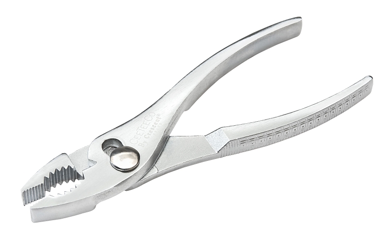 Crescent Cee Tee Series H26VN Slip-Joint Plier, 6-1/2 in OAL, 1 in Jaw Opening, Rawhide Handle, Knurled Handle