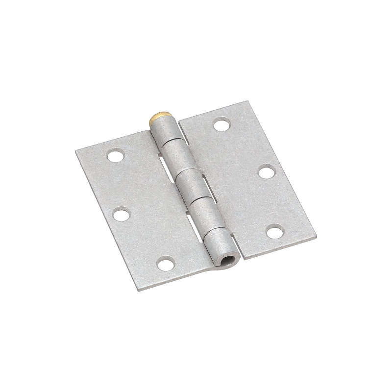National Hardware N208-843 Broad Hinge, 3-1/2 in W Frame Leaf, Steel, Galvanized, Loose, Removable Pin, 70 lb