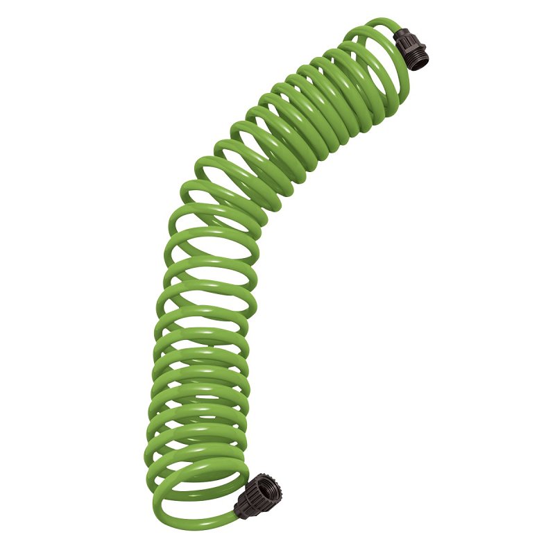 Orbit 26380 Coil Hose, 25 ft L, PVC, Green