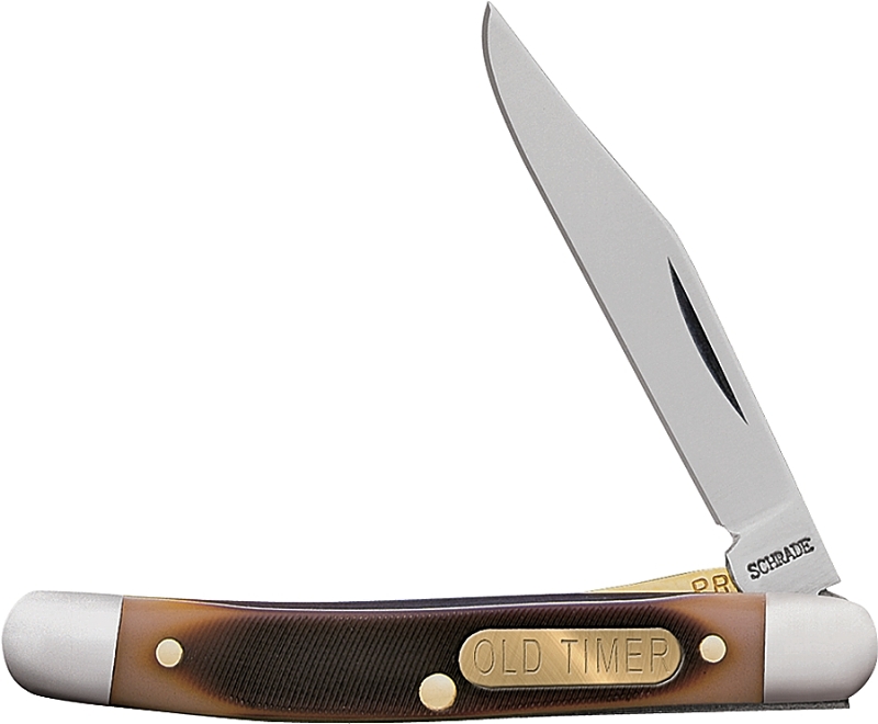 Old Timer 18OT Folding Pocket Knife, 2 in L Blade, Stainless Steel Blade, 1-Blade, Foldable Handle