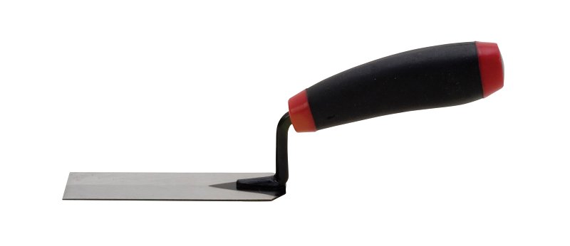 Hyde 18050 Margin Trowel, 5 in L Blade, 1-1/2 in W Blade, HCS Blade, Ergonomic Handle, Wood Handle