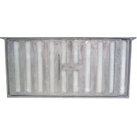 Witten Vent 201CA Foundation Vent, 17-1/2 in H, 57 sq-in Net Free Ventilating Area, Slider Grill, Aluminum, Silver