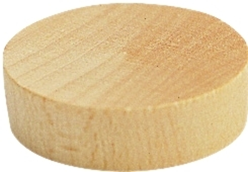 Waddell 830-.3 Screw Hole Plug, 3/8 in Dia, Birchwood, Pack of 500