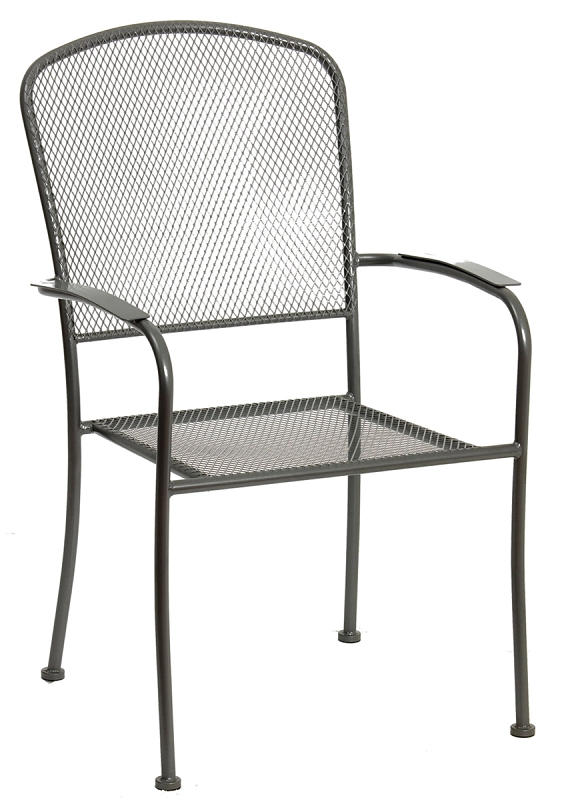 black mesh metal patio chairs