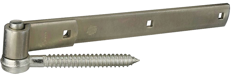 National Hardware N129-809 Hook/Strap Hinge, 3/4 in H Frame Leaf, 1/4 in Thick Leaf, Steel, Zinc-Plated, Screw Mounting