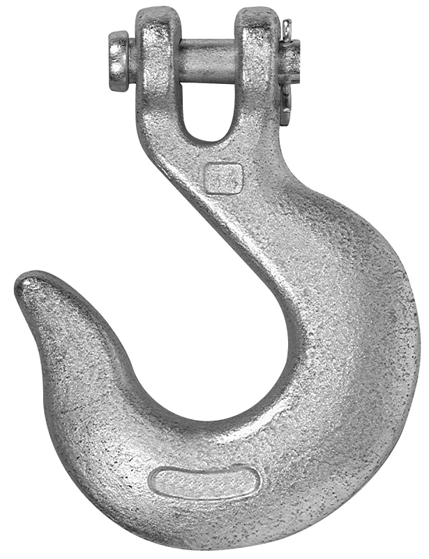 Campbell T9401824 Clevis Slip Hook, 1/2 in, 9200 lb Working Load, 43 Grade, Steel, Zinc-Plated