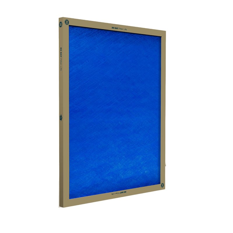 True Blue 120251 Air Filter, 25 in L, 20 in W, 2 MERV, Cardboard Frame, For: Air Conditioners and Furnaces Systems, Pack of 12