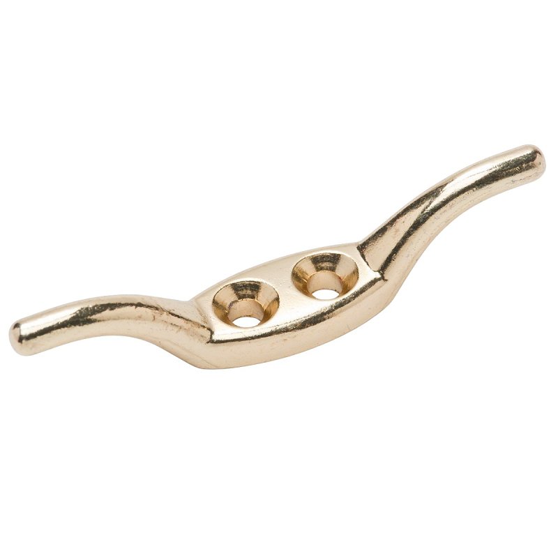 Campbell 4015 Series T7655404 Rope Cleat, Brass, Pack of 10