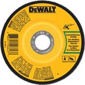 DEWALT DWA4514CH Grinding Wheel, 7 in Dia, 1/4 in Thick, 5/8-11 Arbor, 24 Grit, Extra Coarse, Aluminum Oxide Abrasive