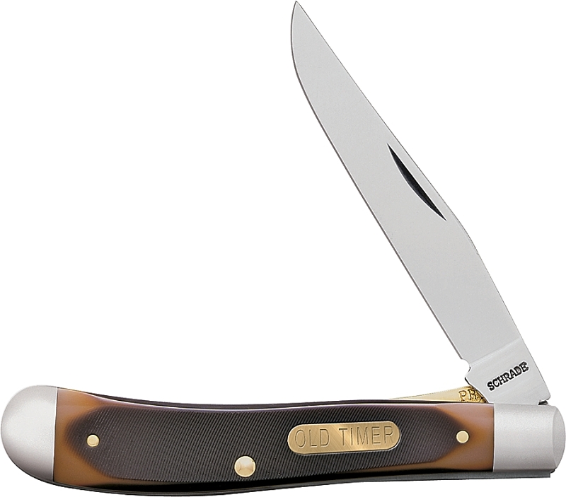 Old Timer 194OT Folding Pocket Knife, 3.1 in L Blade, Stainless Steel Blade, 1-Blade, Foldable Handle