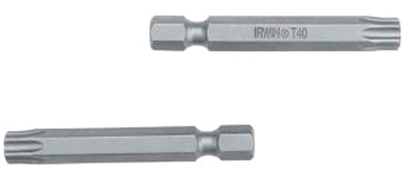 Irwin 93324 Power Bit, T20 Drive, Torx Drive, 1/4 in Shank, Hex Shank, 1-15/16 in L, Tool Steel